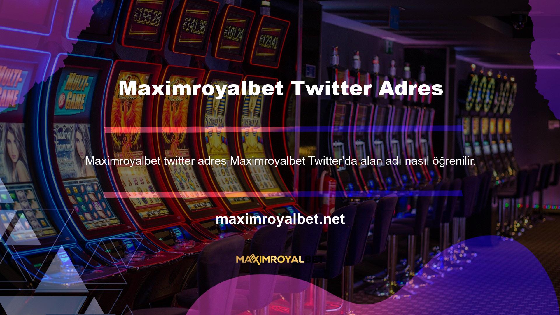 Maximroyalbet Twitter'da bir alan adı nasıl bulunur